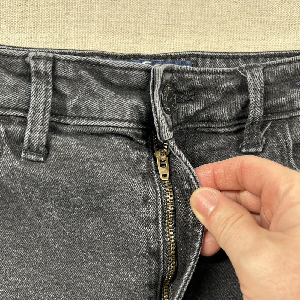 Hollister Jeans Womens 6 Ultra High-Rise Dad 27x30 Skater Grunge Black - Picture 3 of 12
